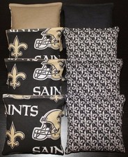 NEW ORLEANS SAINTS 8 Cornhole Bean Bags ACA Regulation Corn Toss Tailgate Game