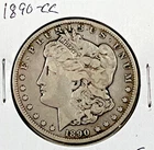 1890-CC Morgan Dollar : Fine +