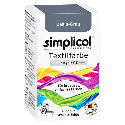 Simplicol Textile Dye Expert Dolphin Gray 150g Dye Also For Wool & Silk