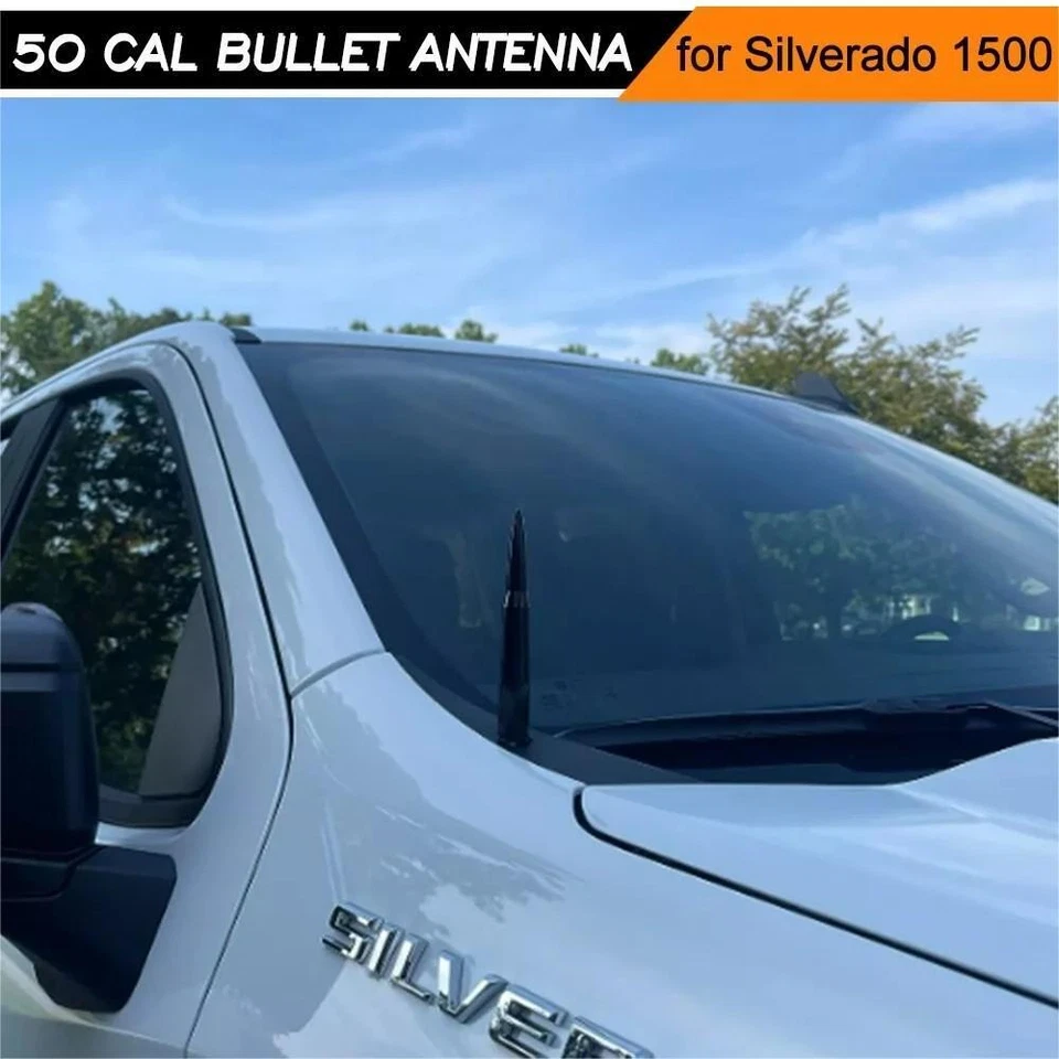 Antena Cool Bullet calibre 50 para Chevrolet Silverado 1500 / 2500 / 2500 HD Foto 2 de 4