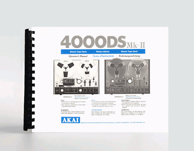 Akai GX-4000DS MKII Operator Manual