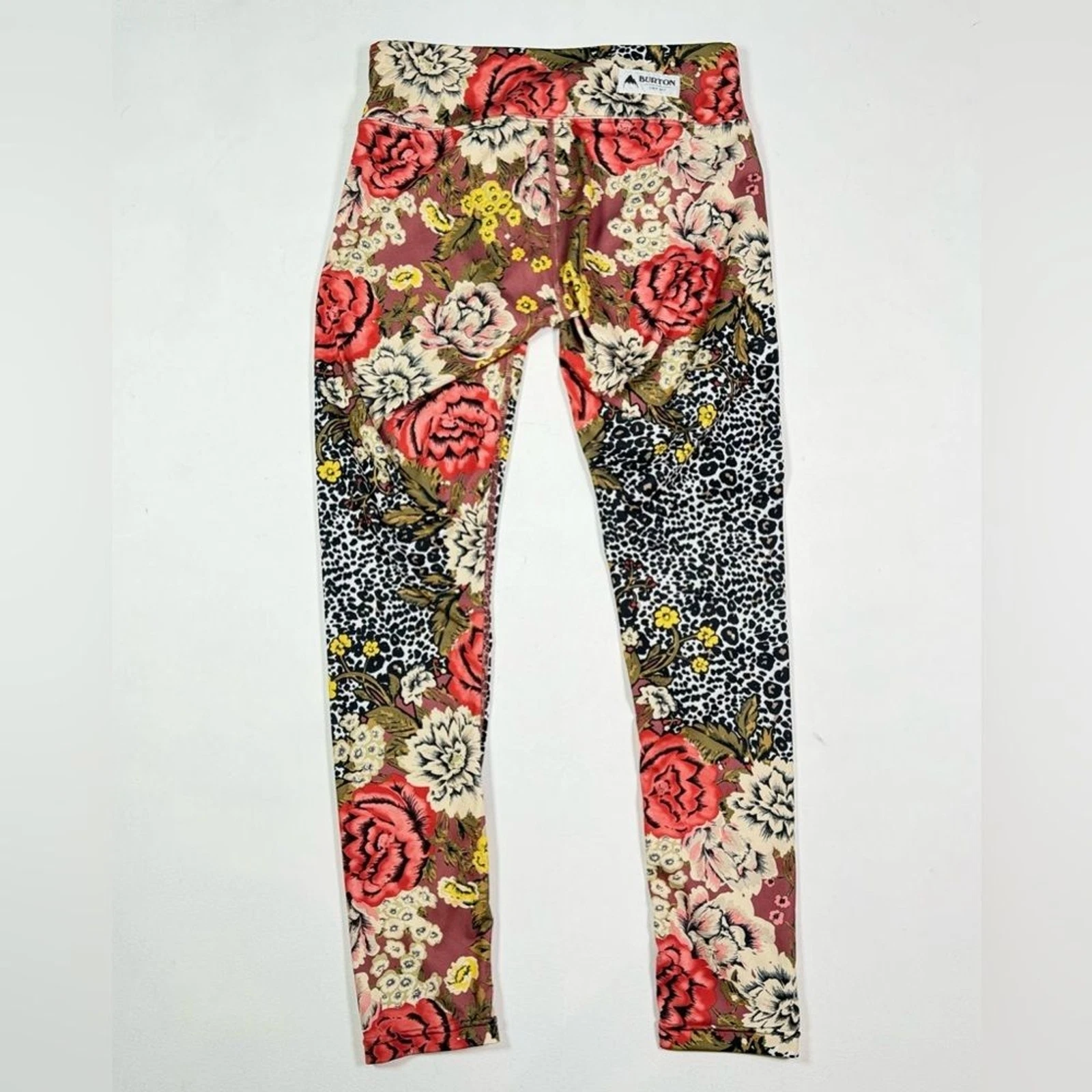 burton lightweight cheetah floral print leggings