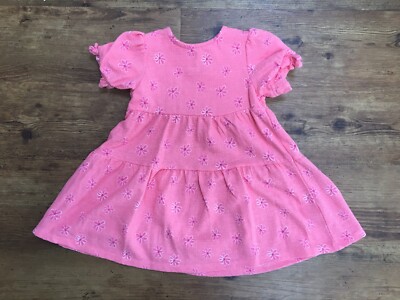 Kleinkind Mädchen (Muskatnuss) rosa Sommerkleid (Alter: 2-3 Jahre)
