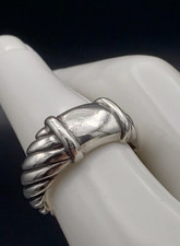 Mark Wasserman Samara Vintage Sterlingsilber Matrosen Seil Bandring Größe 8