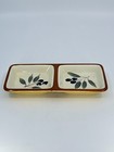 Inspirado Stonelite Olive theme Two Section Serving Dish Charcuterie Board Dips