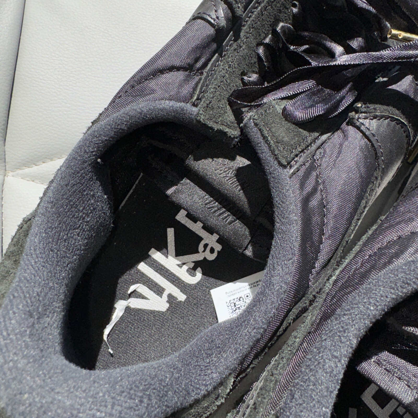 SACAI X NIKE Taglia 10 5 Nike sacai x LDWaffle nylon nero SENZA SCATOLA