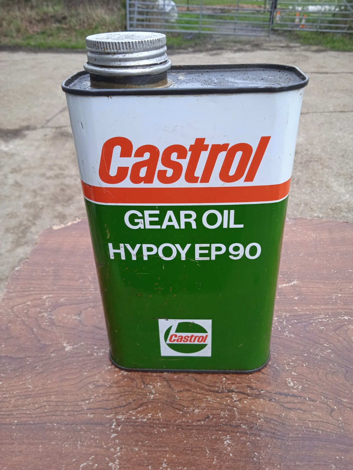 Castrol Classic 1970s HYPOY EP90 Gear Oil Can Used Empty Advertising