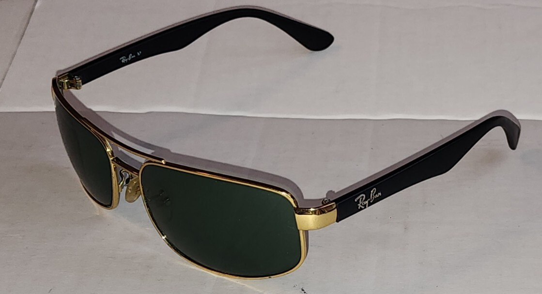 Ray-Ban Rectangular Aviator Sunglasses  -  BLACK … - image 5