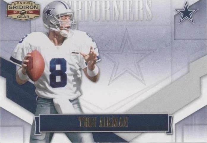 2008 Donruss Gridiron Gear Troy Aikman #P-45
