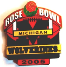 Michigan Wolverines Pins University of Michigan 2005 Rose Bowl Team College Pin