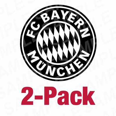 BAYERN MUNCHEN MUNICH FC    6'' Vinyl Decal    2PK
