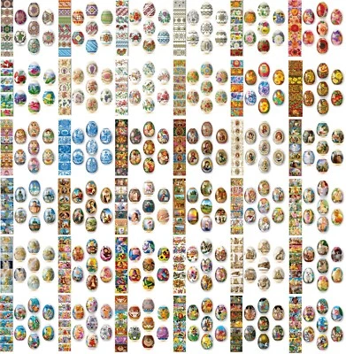 Easter Egg Wraps Heat Shrink Sleeves Eggs Decorating Wrap Sleeve Designs Pysanka - Image 1 of 2