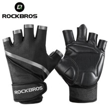 ROCKBROS Motorcycle Half Finger Gloves Bicycle Fitness Cycling Padded Gloves
