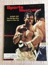 SUGAR RAY ROBINSON SPORTS ILLUSTRATED 1965 BOXING BOXER