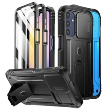 For Samsung Galaxy A25 5G Case Poetic with Kickstand Builtin Screen Camera Cover