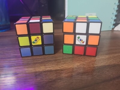 2 Rubik s Cubes 3x3 Brain Teaser Fidget Toy One Is Shiny/reflective