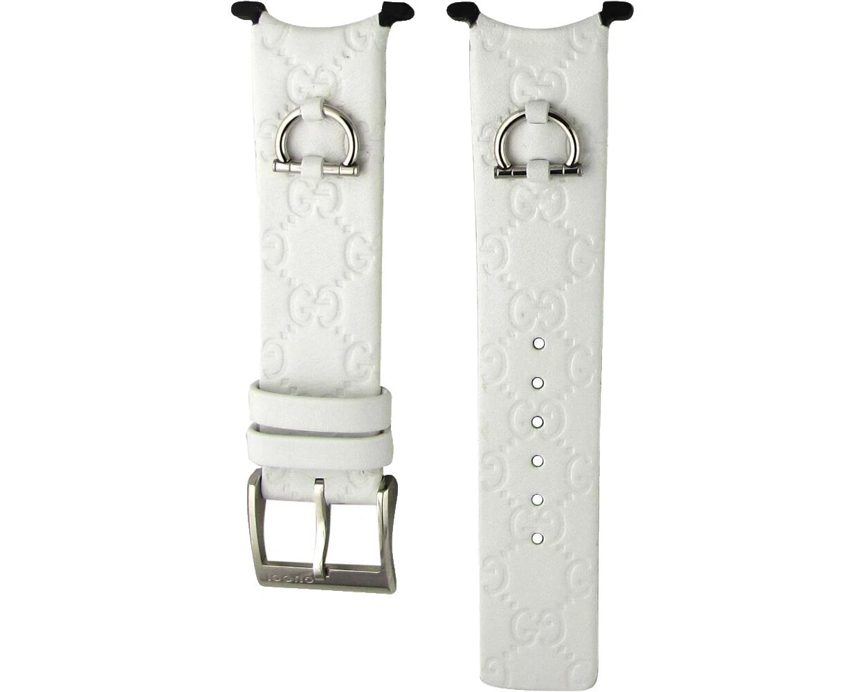 Reloj Pulsera Blanco Cuero Gucci Bandas