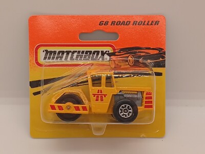 ROAD ROLLER BAU-WALZE GELB ROT MATCHBOX SUPERFAST No.68 VON 1993 OVP BOX