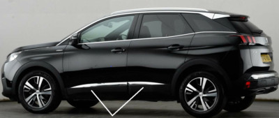 Peugeot 3008 2 II 2016Up Chrom Seiten Tür Ausläufer 4Door 4Pcs Edelstahl