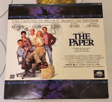 The Paper Michael Keaton Glenn Close Marisa Tomei Randy Quaid Laserdisc