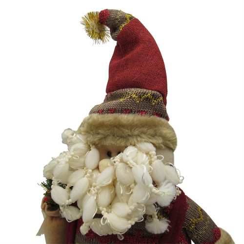 Christmas Plush Santa Claus Decorations X2 (Xmas Festive Soft Toy Ornament) - Picture 7 of 7