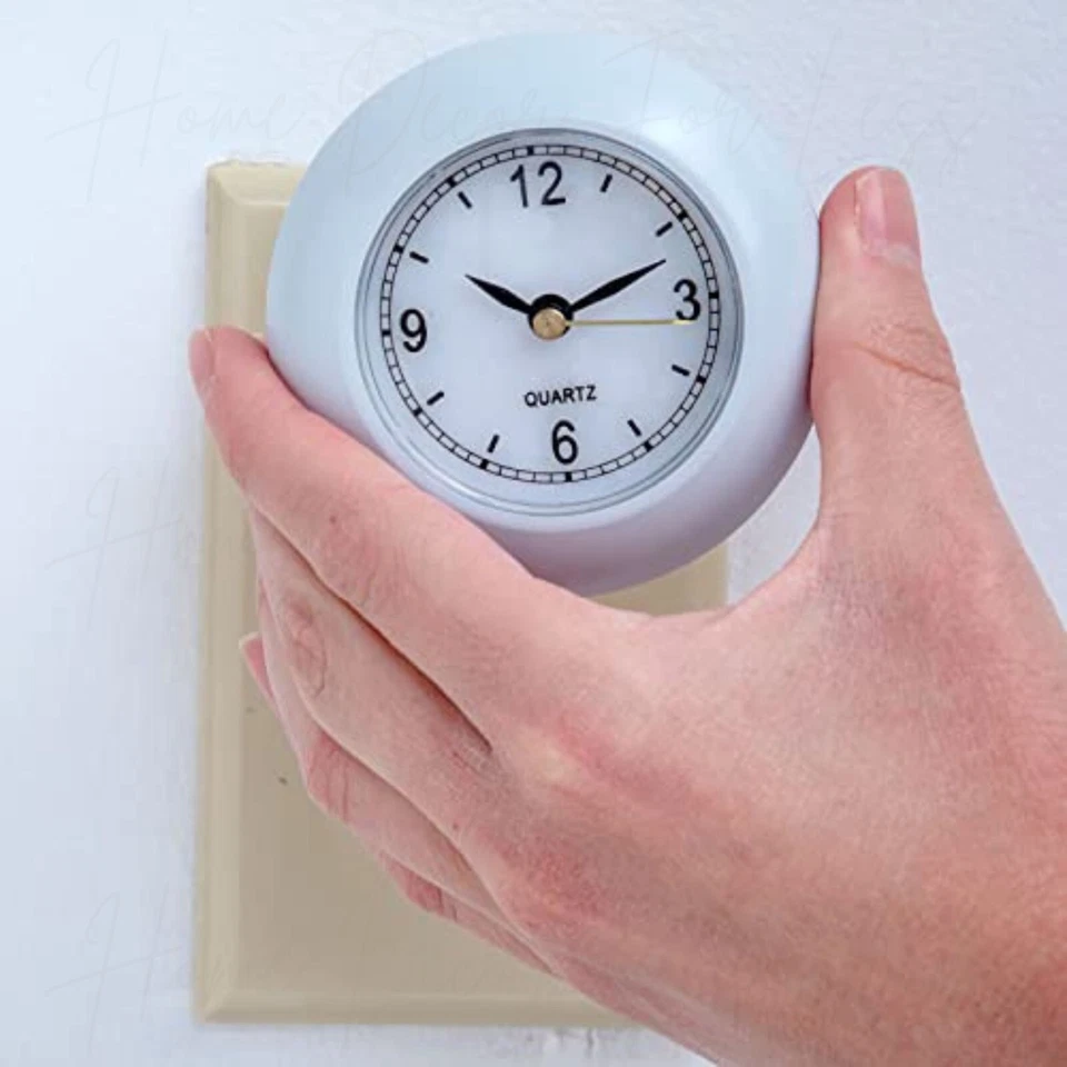 Clock Night Light Wall Plug-In Light Bedroom Kitchen Bathroom Kids Home Decor - Image 3 of 4