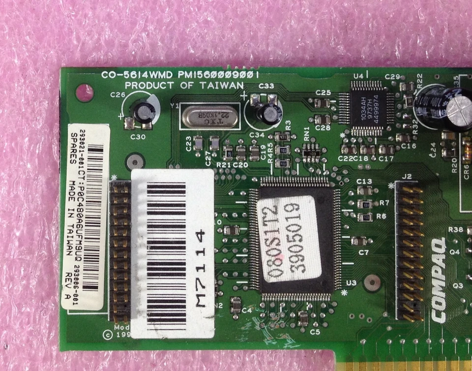 COMPAQ CO-5614WMD INTERNAL 8-BIT ISA 33.6KBps V.34 FAX MODEM - P/N: 293021-001 - Image 3 of 4