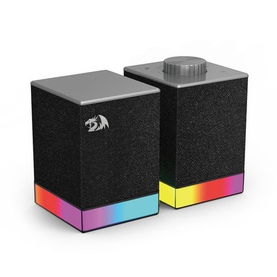 Redragon GS517 RGB Computer Speaker - 2.0 Stereo Sound System with BT & USB D...
