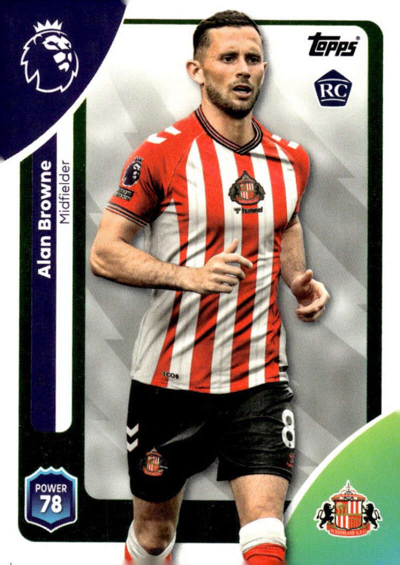 ALAN BROWNE RC 2025-26 Topps Premier League #351 ROOKIE Soccer  ID:148262