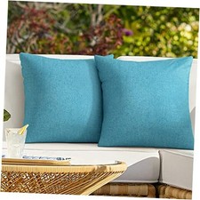 Pack of 2 Outdoor Throw Pillow 18" x 18" Pack of 2 Turquoise