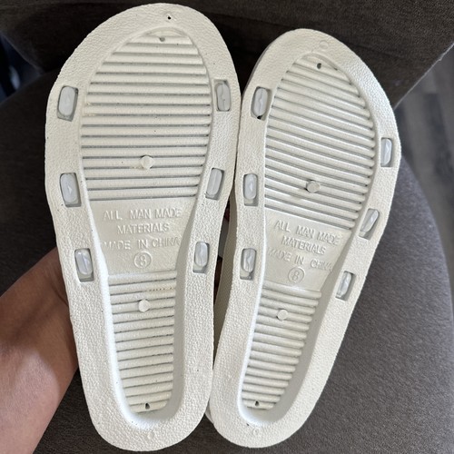 Schöne weiße Perlen Flip Flops Größe 8 neu - Bild 6 von 6