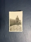 Vintage German Soldier WWII Era Original Black White Photo Military Uniform