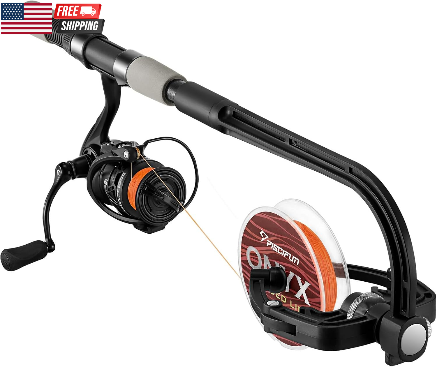 Fishing Line Winder Spooler Machine Spinning Reel Spool Spooling Station System