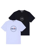 Ellesse 2 Pack T-Shirts Men s Crew Neck Graph...