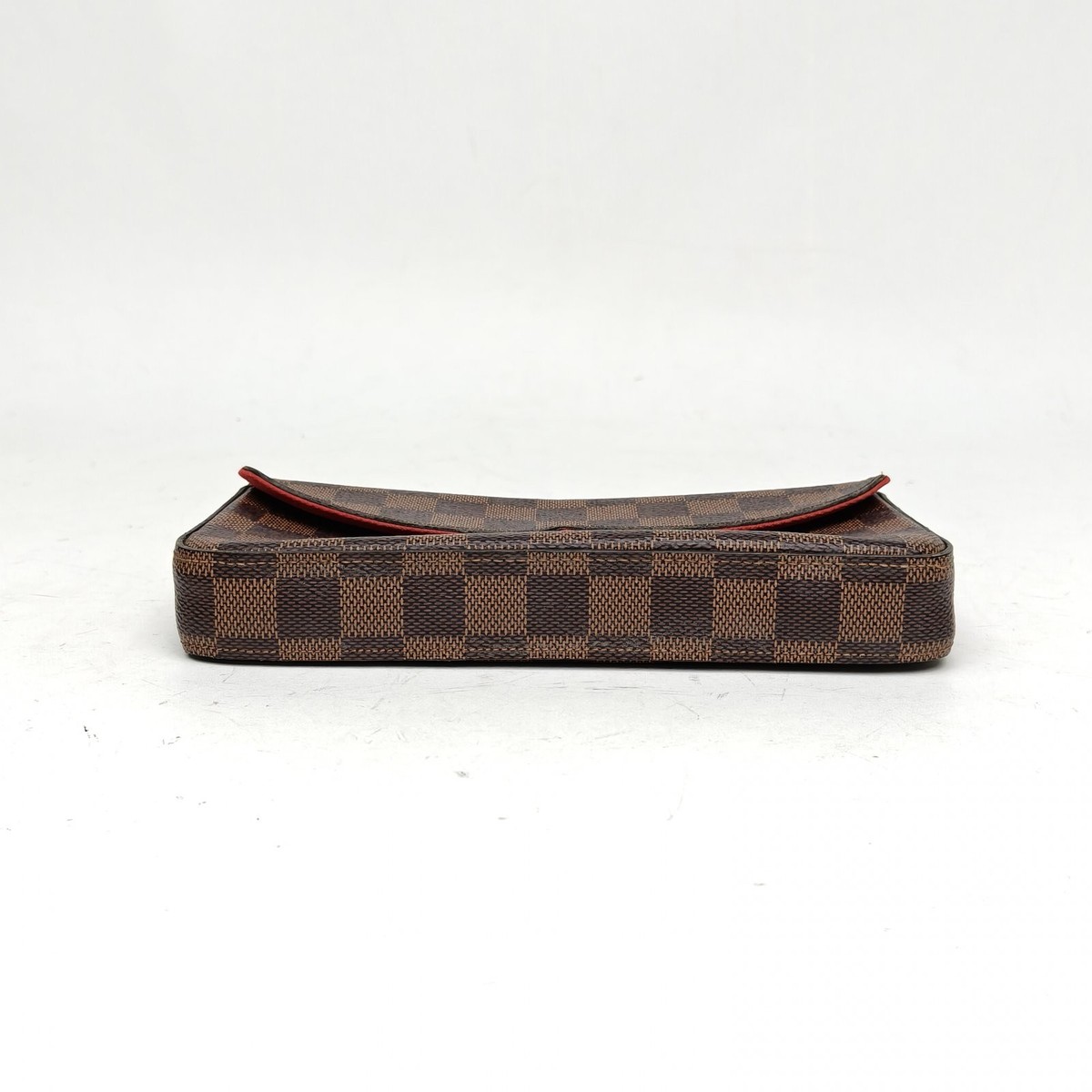 LOUIS VUITTON POCHETTE FELICIE Felice Pochette Brown Check PVC Crossbody Bag View 6