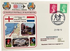 Manchester United v Ajax Europa League 2012 Dawn First Day Cover