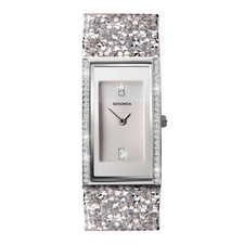 Image of Sekonda Seksy Ladies Silver Dial Bling Stainless Steel Watch