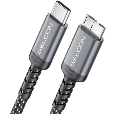 0,5m USB 3.0 Micro B Kabel Datenkabel 5Gbit/s USB-C Stecker auf Micro B Stecker
