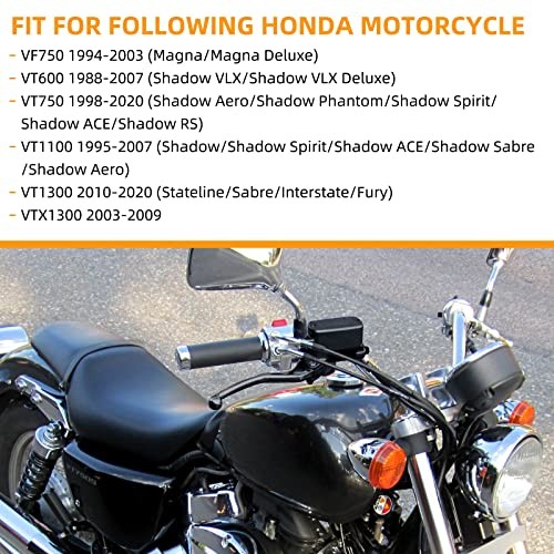 Brake Master Cylinder Clutch Lever 1" 25mm Compatible with Honda VT600 Black -