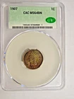 CACG MS 64 Brown 1907 Indian Head Cent