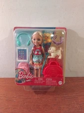 Barbie Travel Doll Playset & Accessories with Puppy