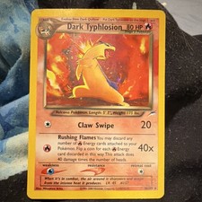 Pokémon Dark Typhlosion Neo Destiny Holo Rare 10/105 80 HP Vintage 2000 Card