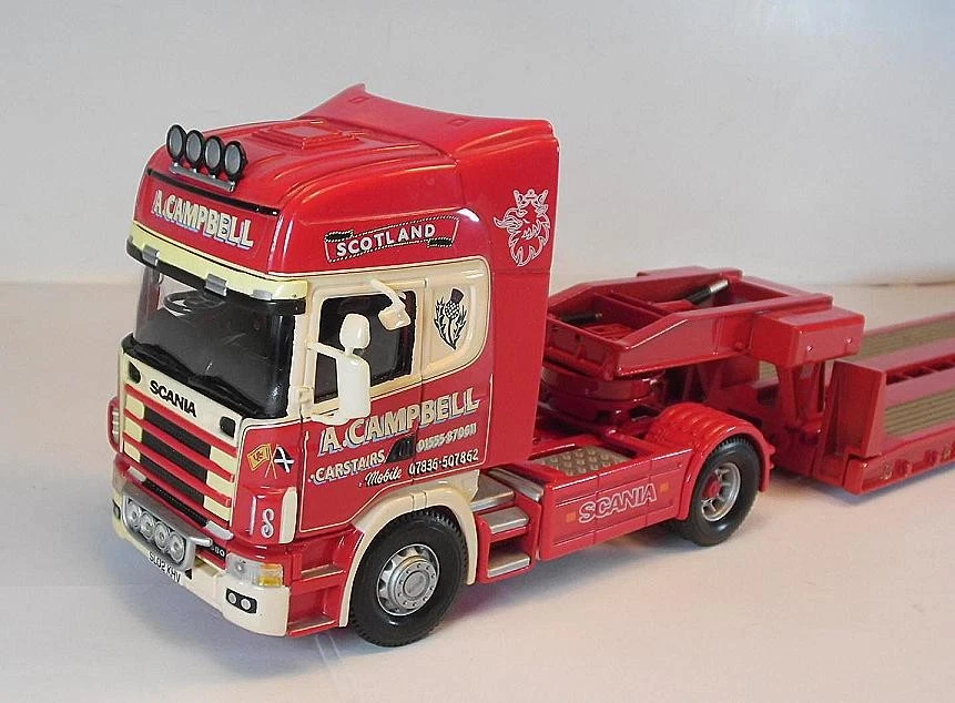 Corgi 1/50 Scania 164 mit Schwerlast Tieflader A.Campbell #8742 - Bild 2 von 4