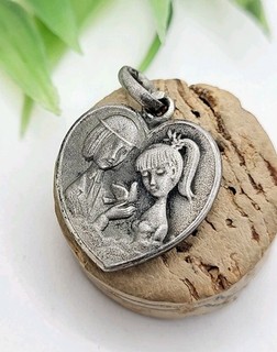 Signé Les Amoureux De Peynet Pendentif Argent Massif Poinçon Crabe 2 1g
