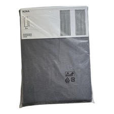 IKEA Aina Curtains Gray Grey 57 x 98 100 Linen 2 Panels NEW Sealed Retired