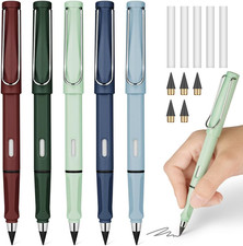 Inkless Pencil with Eraser, 5 Sets Infinity Pencil Everlasting Pencil, Reusable