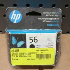 HP 56 Black Ink Cartridge C6656AN 140 for HP Printers 520 Page Yield