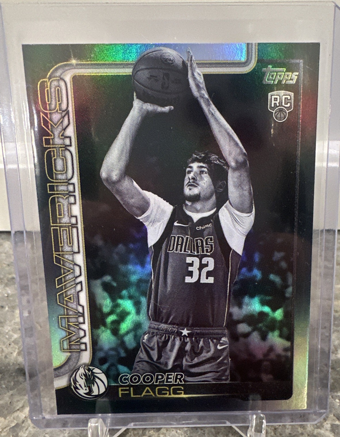 2025-26 Topps Basketball #201 Cooper Flagg (RC) Blackout Parallel