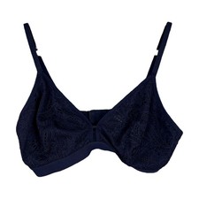 LIVELY All.You. Palm Lace Trim Bralette Bra Size 2 Black