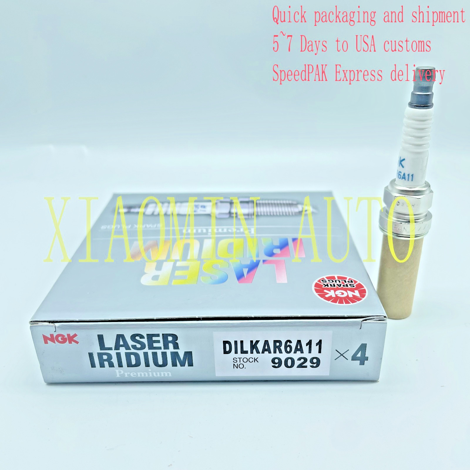 Set of 4 Iridium Spark Plugs DILKAR6A-11 9029 For Nissan Rogue Sentra Versa 2.5L